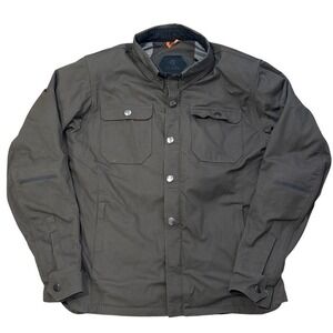 REAX Bridger Riding Shirt Mens Medium Brown Motorcycle Jacket Lined Ripstop